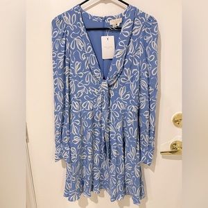 NWT Ted Baker London Heidiee Modernity light blue Printed Mini Dress Mini Dress